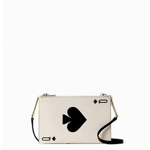Kate Spade Lucky Draw Card Leather Crossbody *RARE* Vegas Bag ♠️ 🔥
